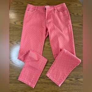 April Cornell Pink Polka Dot Jeans